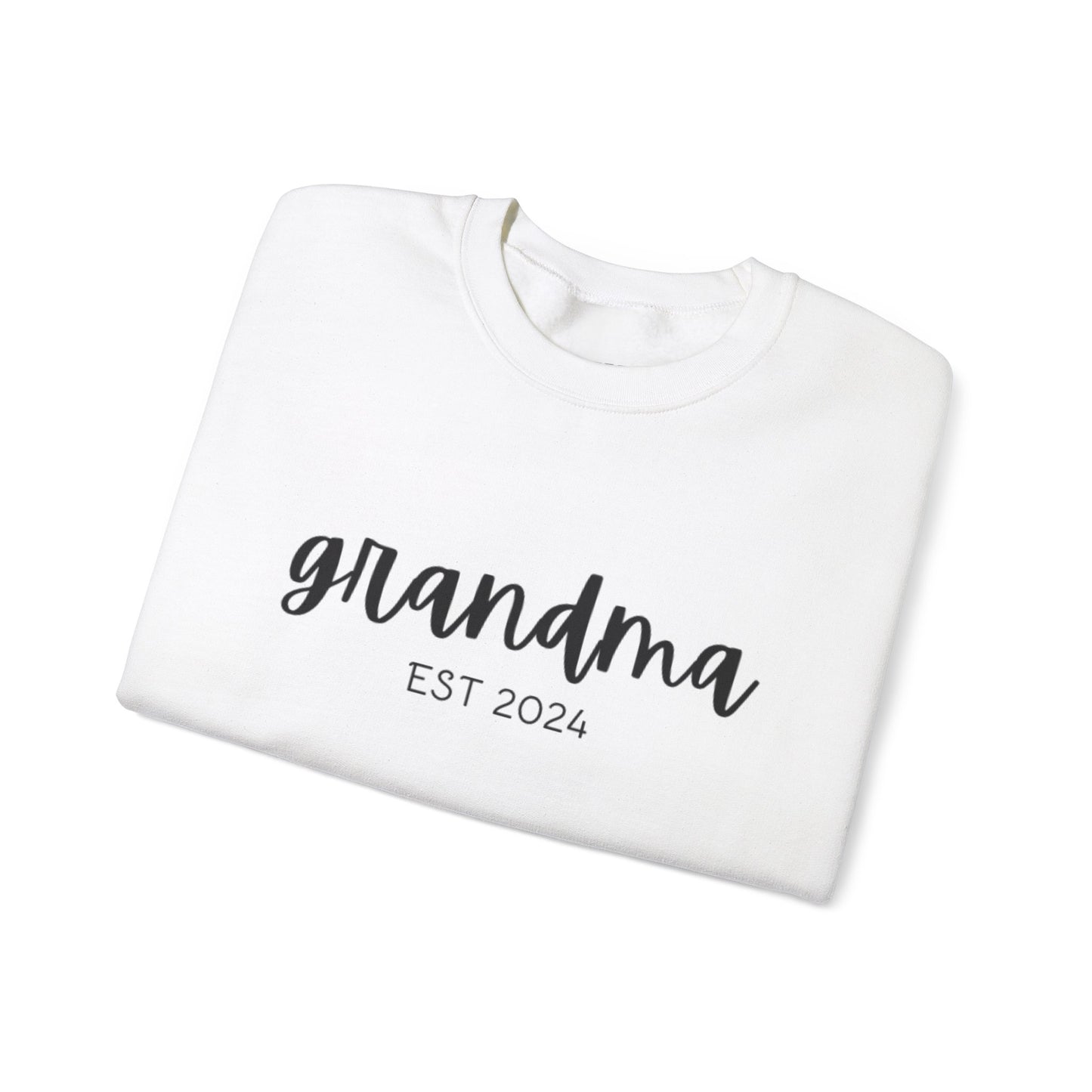 Unisex Heavy Blend™ Crewneck Grandma EST 2024 Sweatshirt