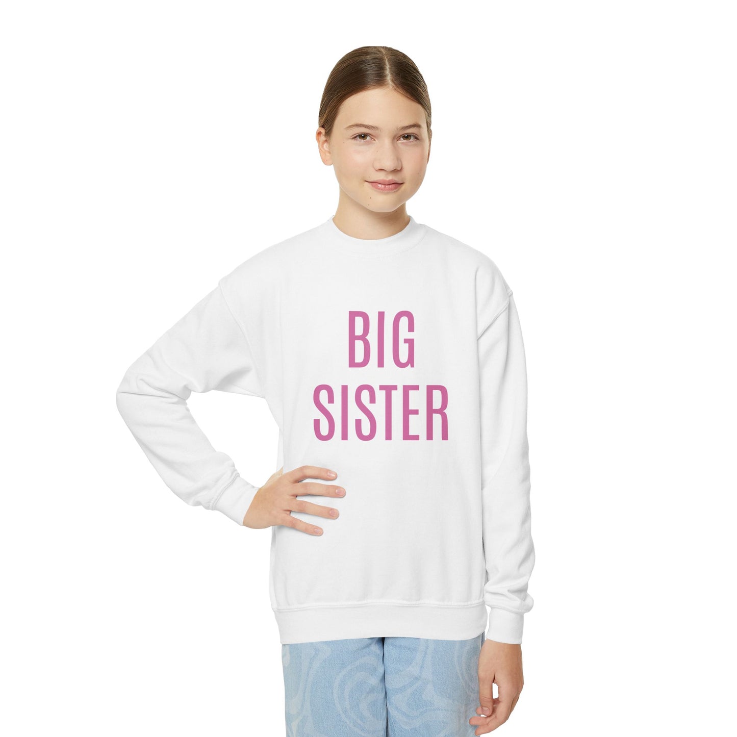 Youth Crewneck Big Sister Sweatshirt
