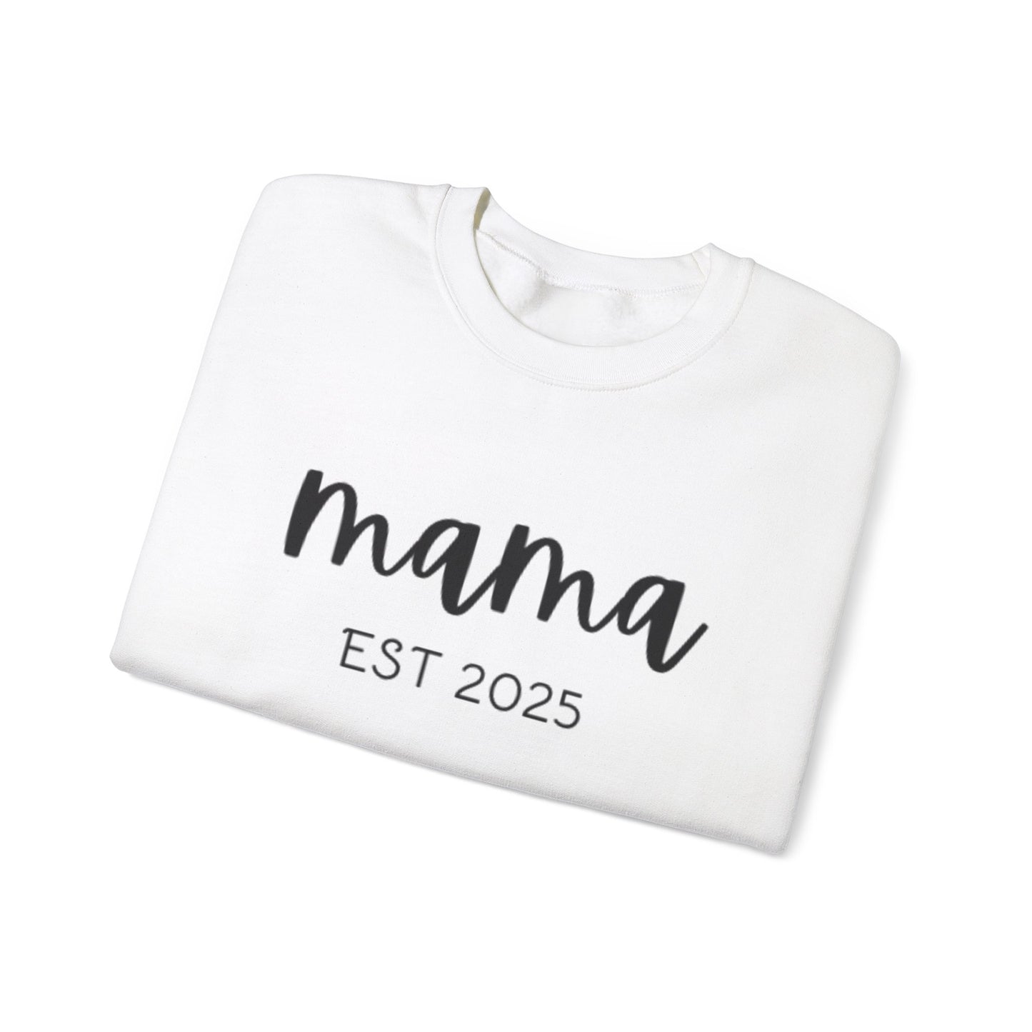 Unisex Heavy Blend™ Crewneck Mama EST 2025 Sweatshirt