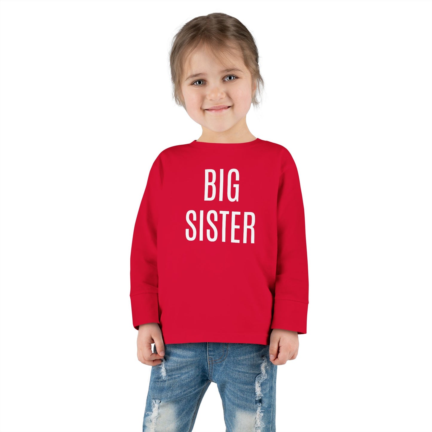 Toddler Long Sleeve Big Sister Tee