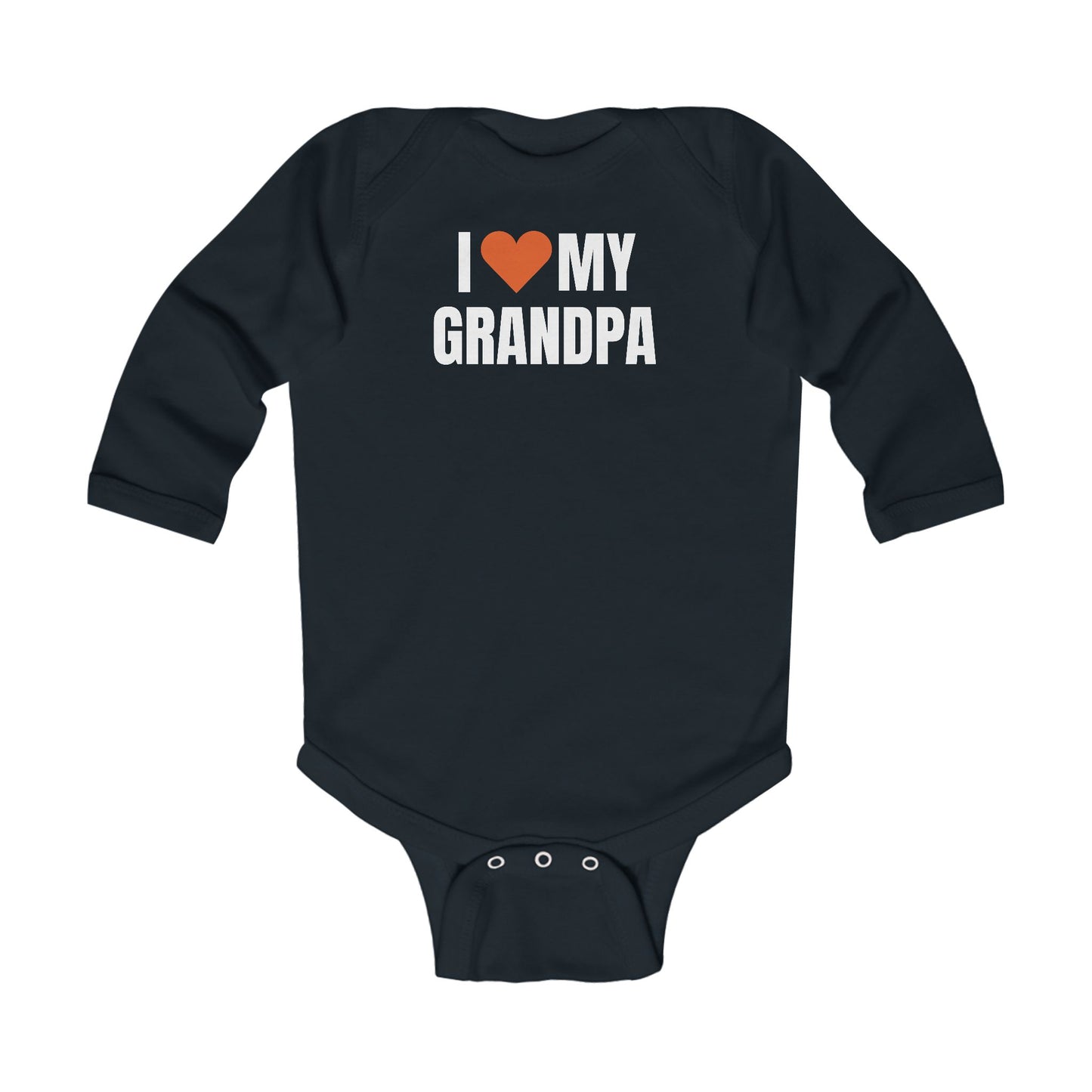 I Love My Grandpa Long Sleeve Bodysuit