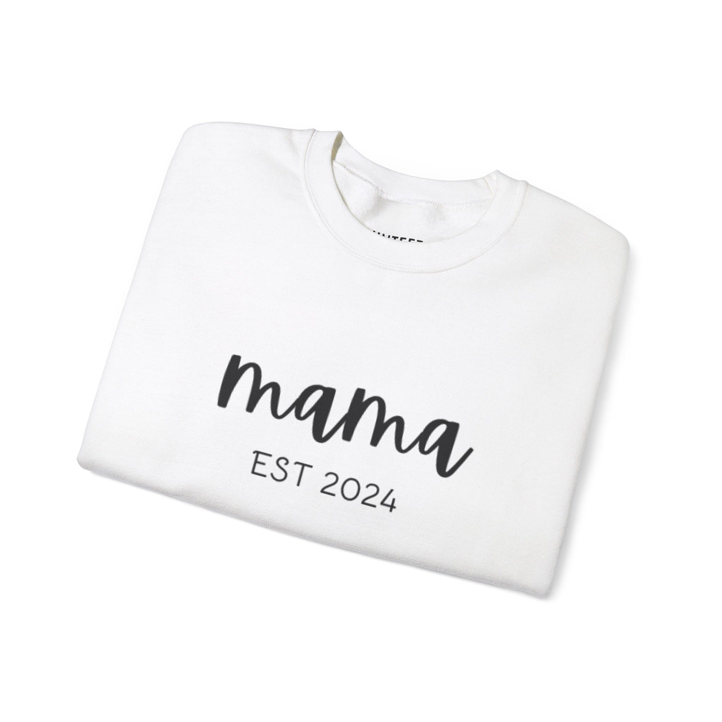 Unisex Heavy Blend™ Crewneck Mama EST 2024 Sweatshirt