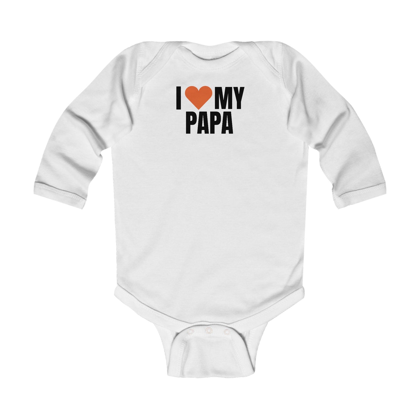 I Love My Papa Long Sleeve Bodysuit