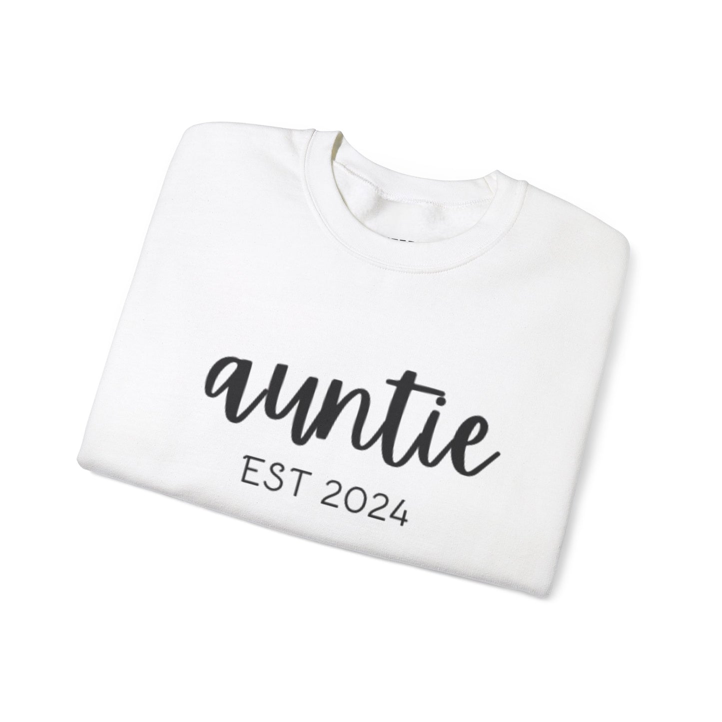 Unisex Heavy Blend™ Crewneck Auntie EST 2024 Sweatshirt