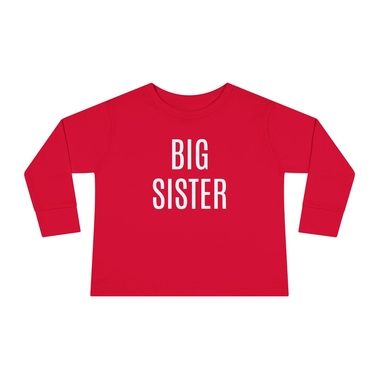 Toddler Long Sleeve Big Sister Tee