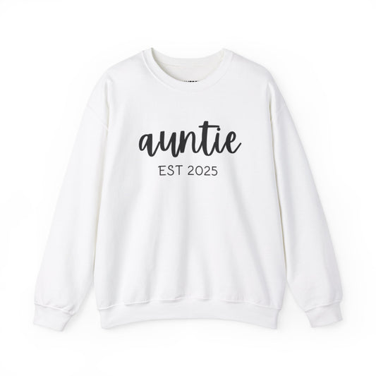 Unisex Heavy Blend™ Crewneck Auntie EST 2025 Sweatshirt