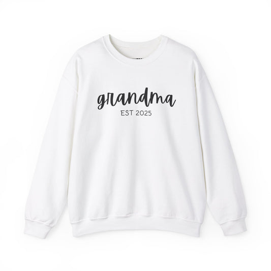 Unisex Heavy Blend™ Crewneck Grandma EST 2025 Sweatshirt